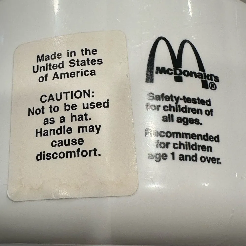 McDonald's 1980’s vintage 2 Happy Meal ghost face Buckets